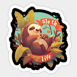 sloth life Sticker